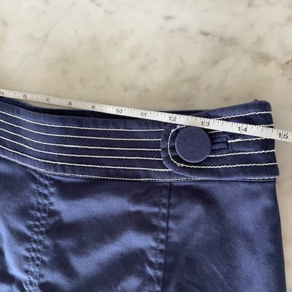 LILLY PULITZER Navy Button Accent 8 Panel Skirt Pink Label 4 - Picture 16 of 16